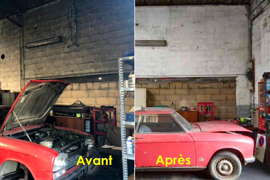 Décontamination incendie R-A-S Avant/Après