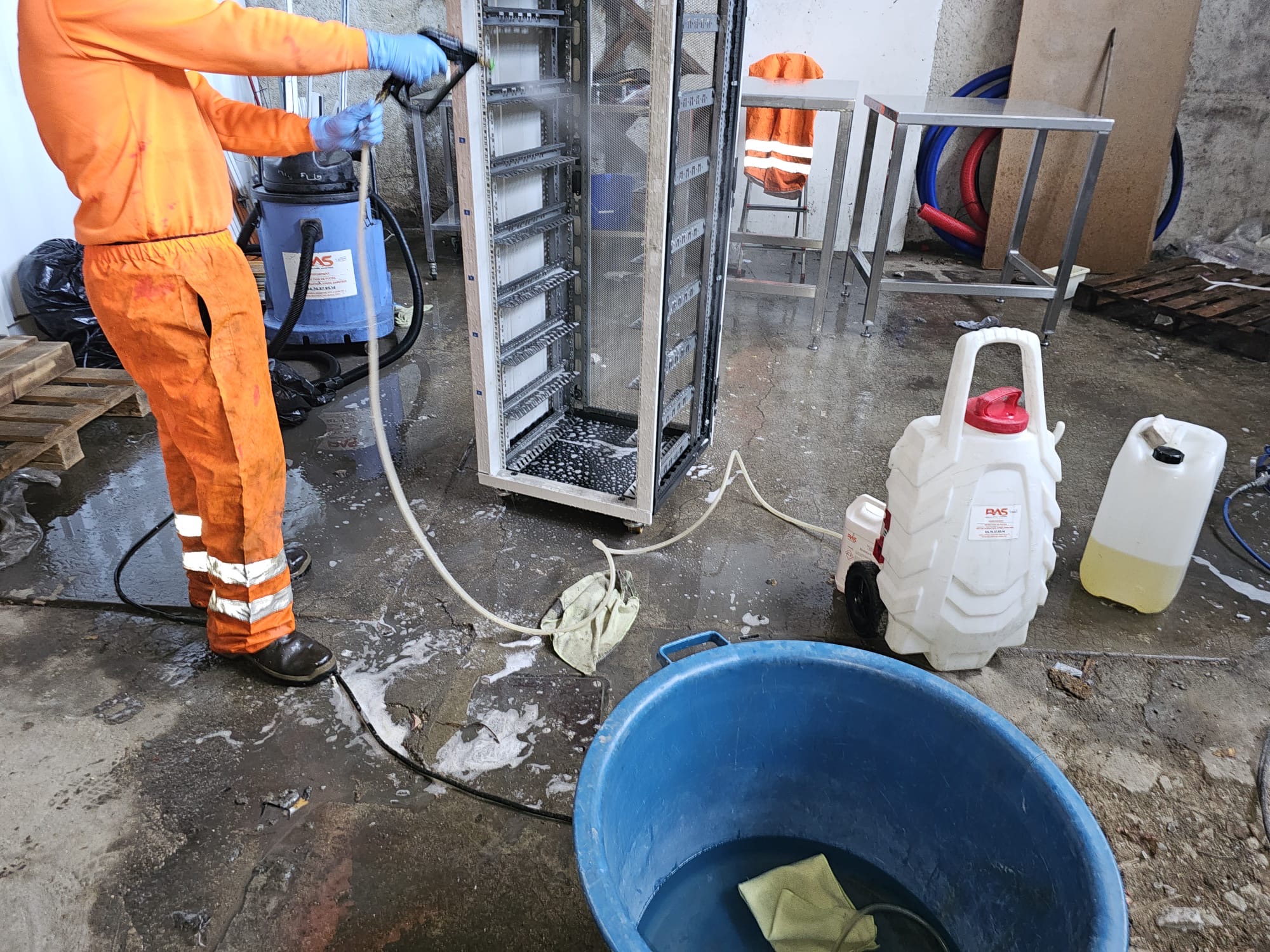 Décontamination après incendie à Chambéry